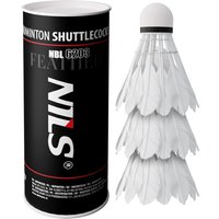 COFI 1453 Badminton Federbälle – 3 Stück mit Entenfedern, EVA-Kopf