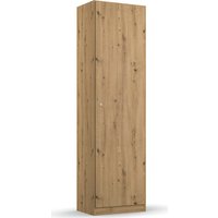 Rauch Möbel rauch Allrounder Garderobe, Mehrzweckschrank, abschließbar Farbe Weiß/Eiche Artisan Breite 47 cm