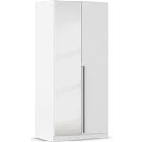 Rauch Möbel rauch Alba Kleiderschrank 2-türig, mit Spiegel, Farbe Weiß Breite 91 cm