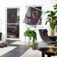 Hecht Hecht Alu-Fensterbausatz "MASTER SLIM" 130x150 cm, weiß, mit Pollenschutzgewebe