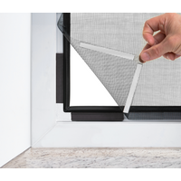 Hecht Magnet- Moskitonetz Fliegengitter "Deluxe" 100x120cm schwarz