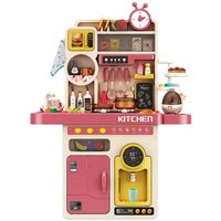 Coemo Coemo Kinderküche Tony Spielküche ROSA mit viel Zubehör