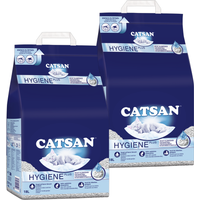 Catsan Hygiene Plus Katzenstreu 18l - 2er Set