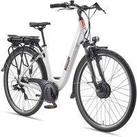 Telefunken Telefunken City E-Bike RC826 Multitalent mit 7-Gang Shimano Kettenschaltung, Weiß