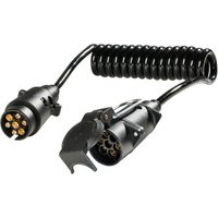 as - Schwabe Adapterkabel Anhängerkupplung 2 m 7-polige Kupplung und 7-poliger Stecker IP44