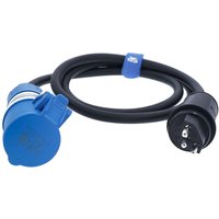 as - Schwabe Adapterkabel 1,5 m Schweizer Stecker Typ 23 auf CEE Kupplung, Außenbereich IP44