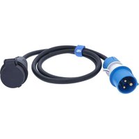 as - Schwabe Adapterkabel 1,5 m CEE Stecker auf Schweizer SEV Kupplung Typ 23, Außenbereich IP44