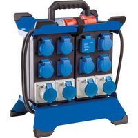 as - Schwabe Camping Stromverteiler mit CEE Stecker, 7x Schuko, 4x CEE Steckdosen, 2x USB spritzwassergeschützt