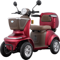 Econ-Way E-Seniorenmobil Lunar SC PREMIUM, Bleigel, 4-Rad 1000W Bordeaux