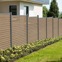 Home Deluxe HOME DELUXE WPC Sichtschutzzaun ALIRA Teak - 4 x Element + 6 x Pfosten
