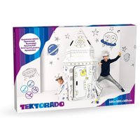 Tektorado Tektorado Rakete Kartonspielzeug – Weiß, 5-lagig, bemalbar – Kreatives Bastelspiel für Kinder