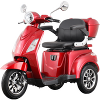 Aktiv Mobil E-Seniorenmobil Aktiv Mobil E-Trike Pro rot - 25 km/h - mit Hardkoffer