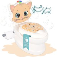 Lemodo Töpfchen mit Spülgeräusch Katze, Kindertoilette