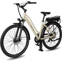 Maxtron Maxtron Urban 7,City E-Bike, HR-Nabenmotor,SHIMANO ALTUS 7-Gänge,mech.Scheibenbremse,creme-weiß