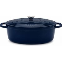 La Fonderie La Fonderie 1890 Runder Schmortopf ALMA36 aus emailliertem Gusseisen 36 cm, 7,7 L, Marineblau