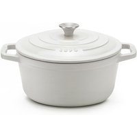 La Fonderie La Fonderie 1890 Runder Schmortopf IENA22 aus emailliertem Gusseisen 22 cm, 3,3 L, Beige