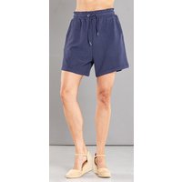 JASMINELLA Paperbag-Shorts mit Struktur-Black Iris