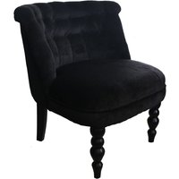 Luxus Barock Salon Stuhl Paris Schwarz aus der Luxus Kollektion von Casa Padrino - Hotel Cafe Restaurant Möbel Einrichtung