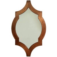 Casa Padrino Wandspiegel Kupferfarben 78 x H. 126 cm - Art Deco Möbel