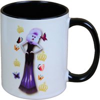 Harald Glööckler Pompöös Tasse Hund mit violettem Abendkleid - designed by Harald Glööckler