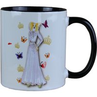 Harald Glööckler Pompöös Tasse Hund mit weissfarbenem Abendkleid - designed by Harald Glööckler
