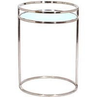 Casa Padrino Luxus Beistelltisch mit Spiegelglas 40 x 40 x H. 56 cm - Luxus Wohnzimmermöbel