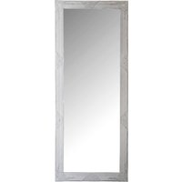 Casa Padrino Barock Spiegel / Wandspiegel mit Holzrahmen Weià 60 x H. 150 cm - Barockmöbel