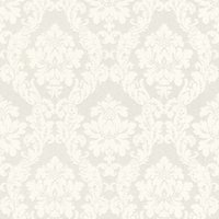 Casa Padrino Barock Viscose Textiltapete / Stofftapete Weià - 10,05 x 0,53 m - Tapete im Barockstil