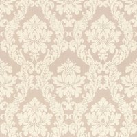Casa Padrino Barock Viscose Textiltapete Beige / Creme - 10,05 x 0,53 m - Stofftapete im Barockstil