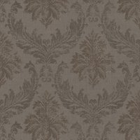 Casa Padrino Barock Textiltapete / Stofftapete Braun - 10,05 x 0,53 m - Tapete mit Vlies Struktur