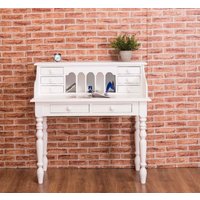 Casa Padrino Landhausstil Schreibtisch Weià 109 x 60 x H. 110 cm - Büromöbel