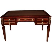 Casa Padrino Luxus Barock Schreibtisch Sekretär 5 Schubladen 120 cm - Handgefertigt aus Massivholz - Barock Schreibtisch Büro Möbel