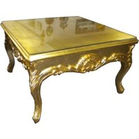 Casa Padrino Barock Beistelltisch Gold - Couch Tisch - Wohnzimmer Tisch - Couchtisch