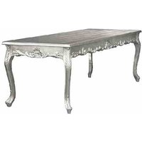Barock Esstisch Silber 200cm - Esszimmer Tisch