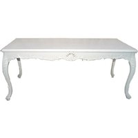 Barock Esstisch Weiss 200cm - Esszimmer Tisch Barock Möbel