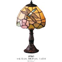Tiffany Tischleuchte Durchmesser 15cm, Höhe 29cm LP361 Leuchte