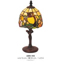 Casa Padrino Tiffany Tischleuchte à 15 x H. 33 cm - Luxus Schreibtischleuchte