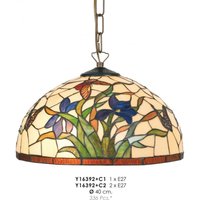 Tiffany Pendelleuchte Durchmesser 40 cm Y16392 + C1/C2 Leuchte Lampe