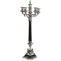 Massiver Luxus Kerzenständer Antikstil Silber 72 x 25 cm - Kerzenhalter