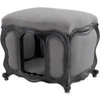 Barock Hunde & Katzen Haus Luxury Grey/Black