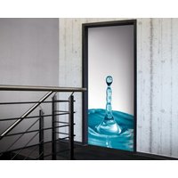 Tür 2.0 XXL Wallpaper für Türen 20025 Plopp - selbstklebend- Blickfang für Ihr zu Hause - Tür Aufkleber Tapete Fototapete FotoTür 2.0 XXL Vintage Antik Stil Retro Wallpaper Fototapete