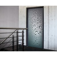 Tür 2.0 XXL Wallpaper für Türen 20030 Drops - selbstklebend- Blickfang für Ihr zu Hause - Tür Aufkleber Tapete Fototapete FotoTür 2.0 XXL Vintage Antik Stil Retro Wallpaper Fototapete