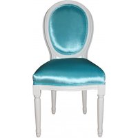 Casa Padrino Barock Esszimmer Stuhl Türkis - Designer Stuhl - Luxus Qualität