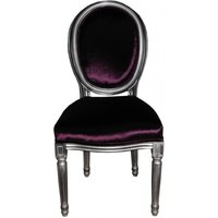Casa Padrino Barock Esszimmer Stuhl Lila - Designer Stuhl - Luxus Qualität