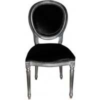 Casa Padrino Barock Esszimmer Stuhl Schwarz - Designer Stuhl - Luxus Qualität GH