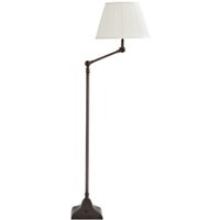Casa Padrino Luxus Stehleuchte Bronze Finish Weià Stehlampe Lampe Leuchte - sehr elegant und edel aus der Luxus Kollektion