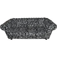 Casa Padrino Designer Chesterfield Sofa Zebra - Designer Wohnzimmer Möbel