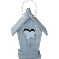 Casa Padrino Designer Vogelhaus Mini Blau- Vogelpalast