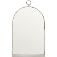 Casa Padrino Luxus Wand Spiegel Wandspiegel vernickeltes Metall - schwere Ausführung - 93 x 56 cm