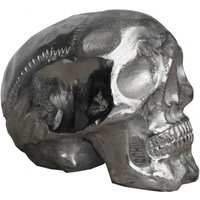 Casa Padrino Totenkopf Skulptur Aluminium 16x 5 x H 13 cm Skull